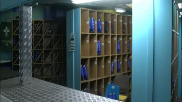 Ice skate lockers