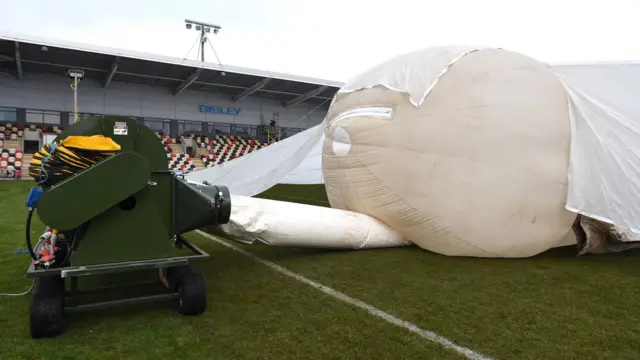 Covers are installed at Rodney Parade