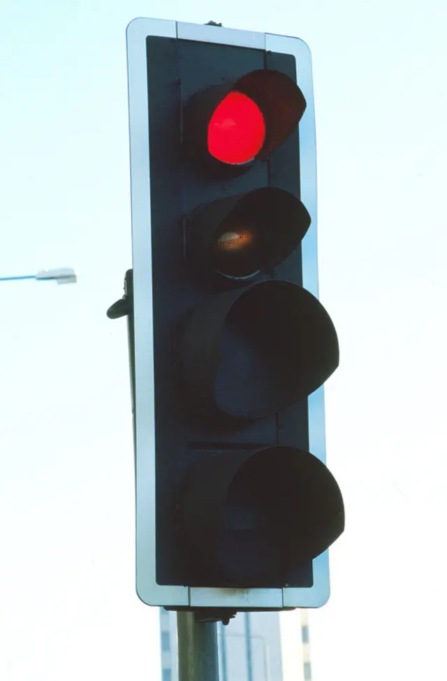 Red traffic light