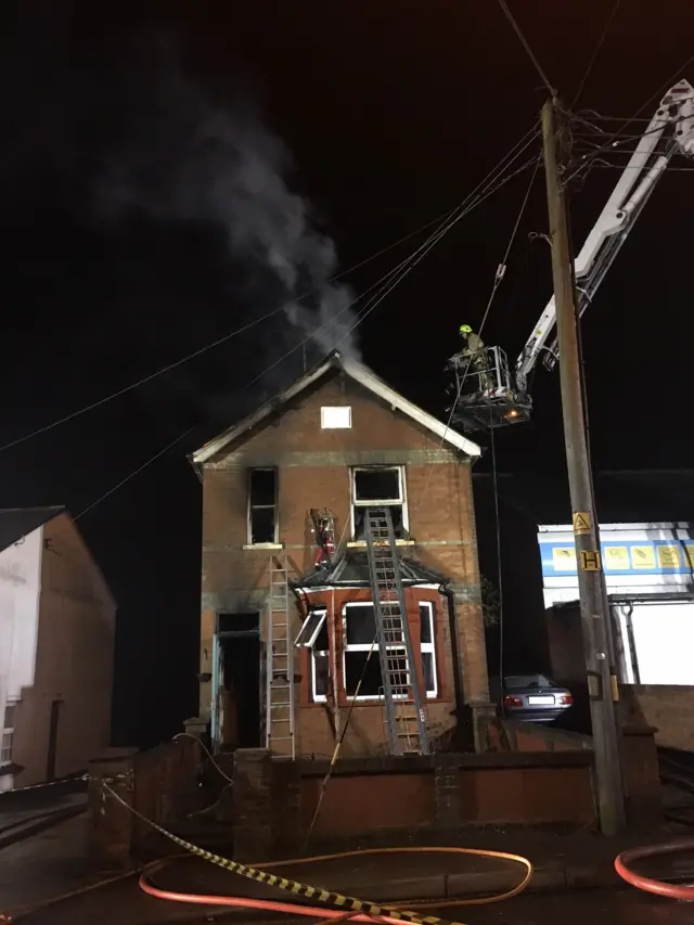 Fire in South Street, Braintree