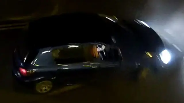 CCTV of the hit and run