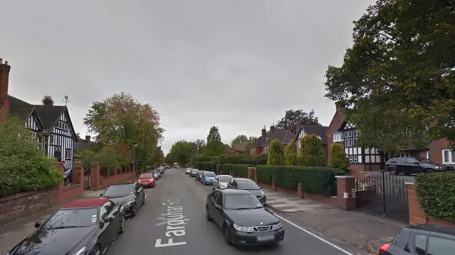 Farquhar Road, near the University of Birmingham