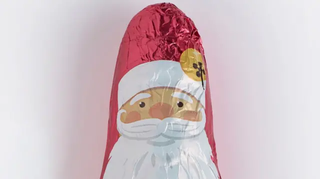 Co-op chocolate Santa