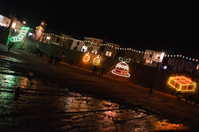 Mousehole Christmas lights