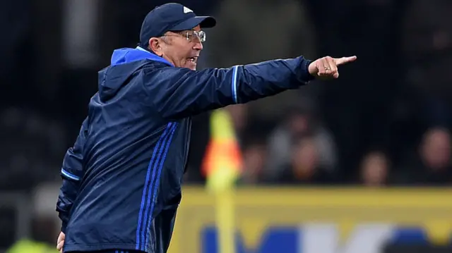 Tony Pulis gestures