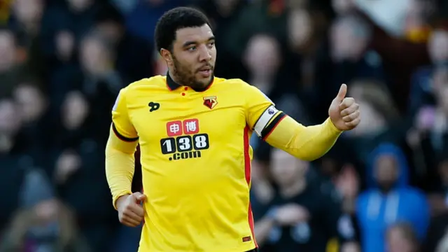 Troy Deeney of Watford celebrates