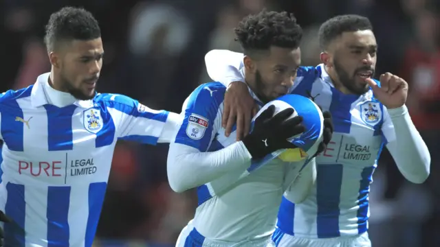 Huddersfield celebrate