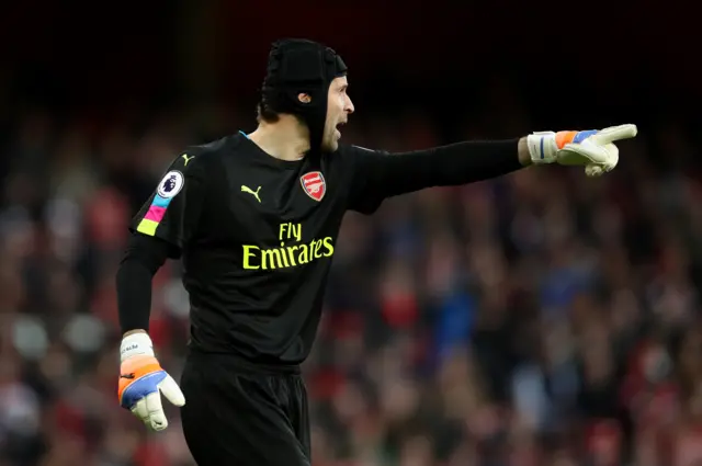 Arsenal goalkeeper Petr Cech