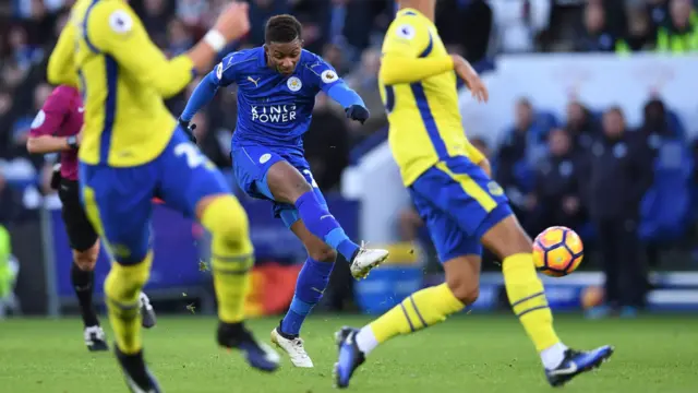 Demarai Gray shoots