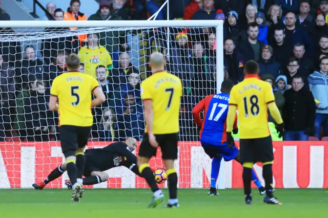 Christian Benteke's penalty is saved