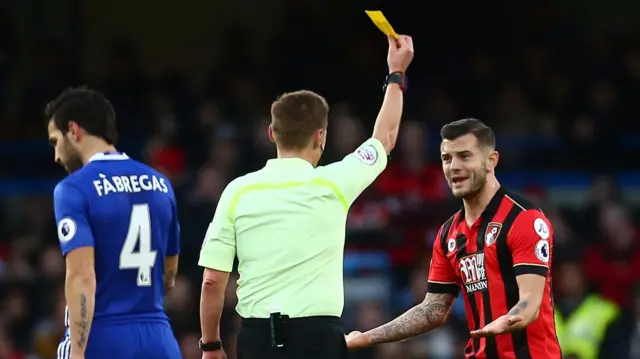 Jack Wilshere is booked