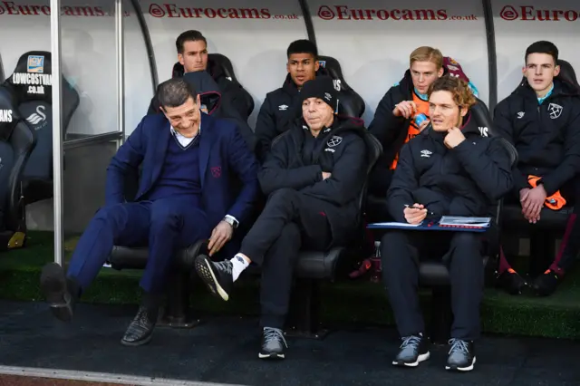 West ham bench