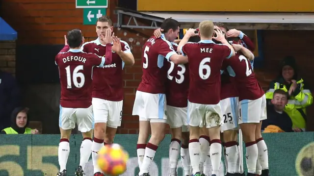 Burnley celebrate