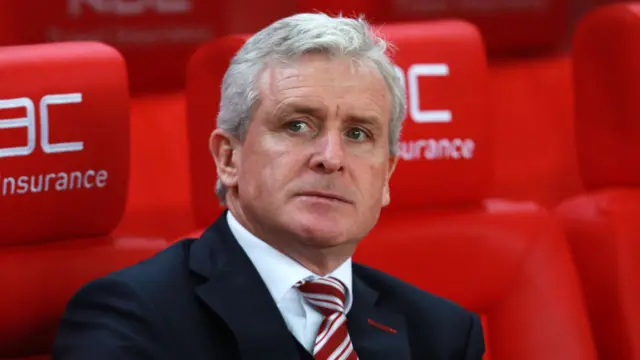 Stoke City manager Mark Hughes