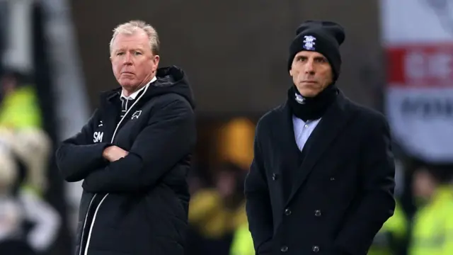 Steve McClaren and Gianfranco Zola