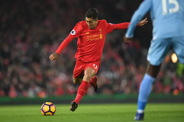 Liverpool's Roberto Firmino