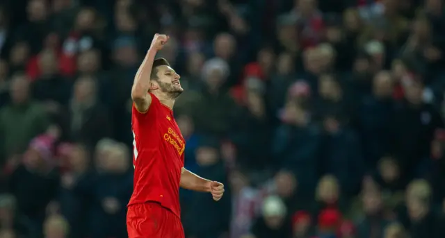 Liverpool's Adam Lallana