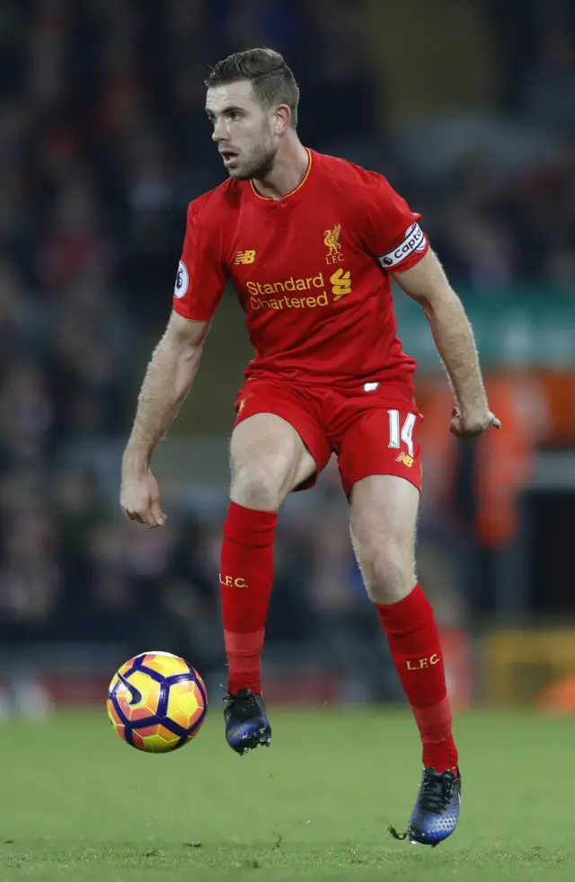 Liverpool's Jordan Henderson