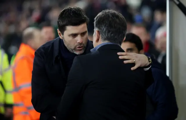 Claude Puel and Mauricio Pochettino