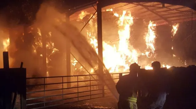 Barn fire 1