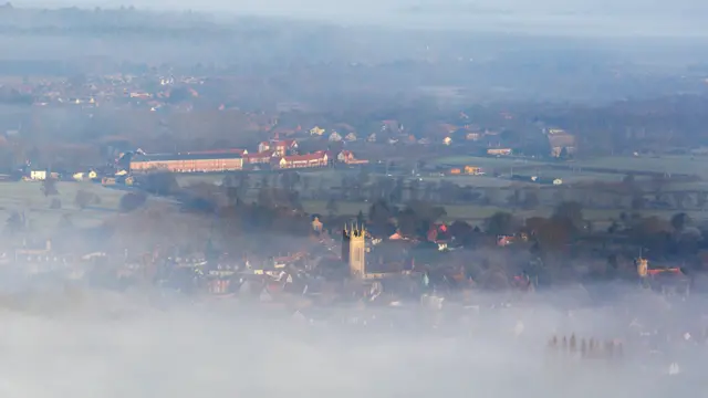 Bungay through the mist