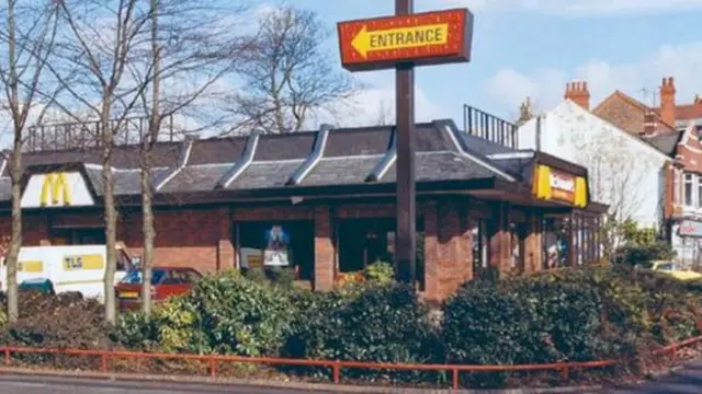 McDonald's restaurant in the 1980s