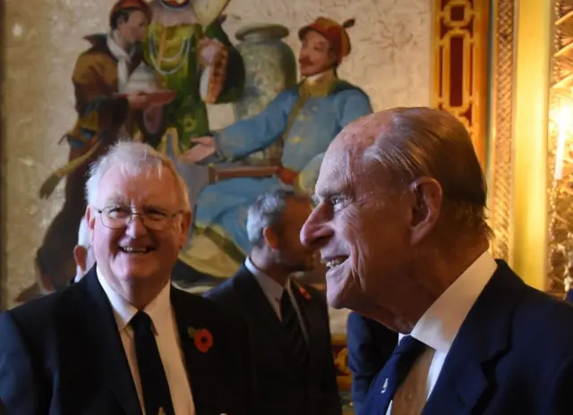 Steve Clarkson with the Duke of Edinburgh