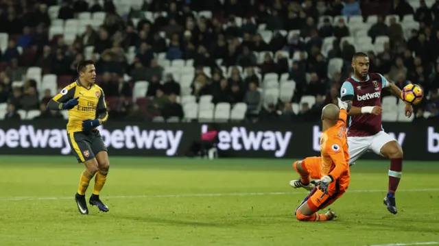 Alexis Sanchez scores their fifth