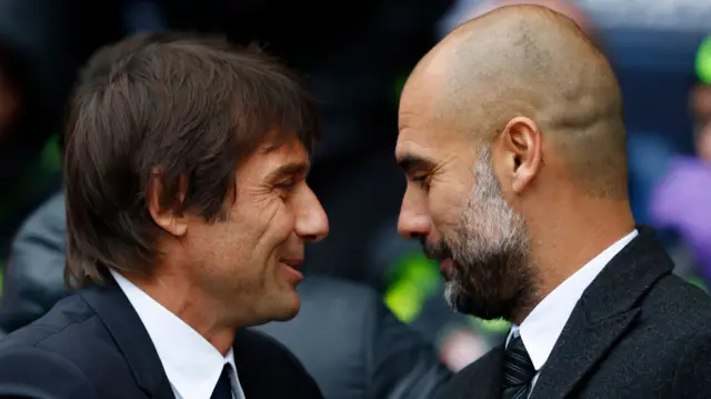 Antonio Conte and Pep Guardiola