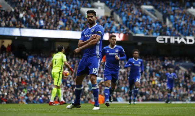 Diego Costa celebrates