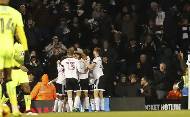 Fulham celebrate