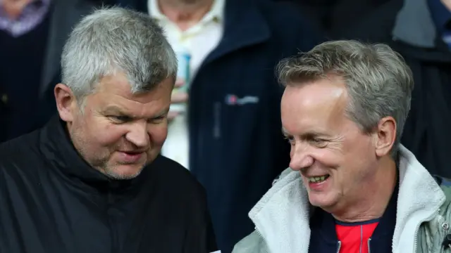 Adrian Chiles and Frank Skinner