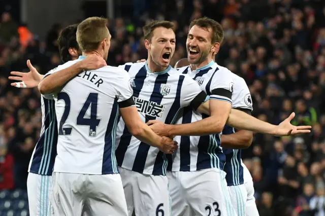 jonny Evans celebrates