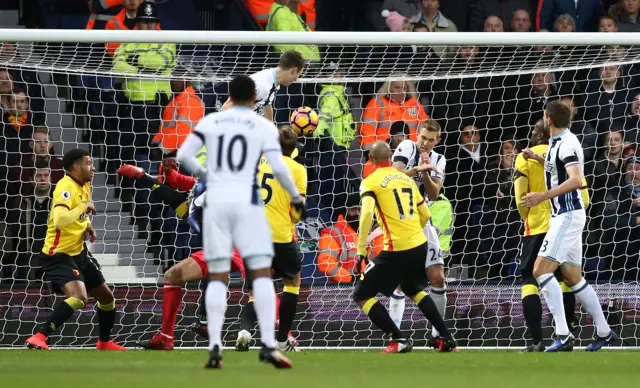 Jonny Evans scores