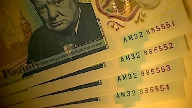 The serial numbers of the four notes