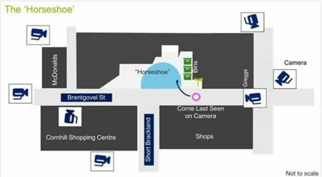 Map showing Horseshoe area of Bury St Edmunds