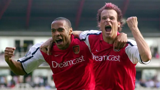 Thierry Henry and Freddie Ljungberg