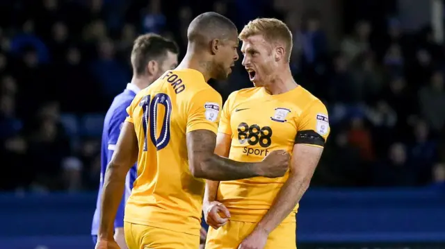 Eoin Doyle and Jermaine Beckford