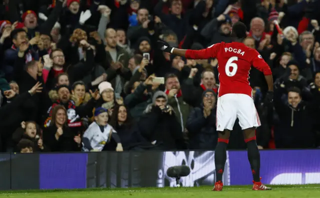 Paul Pogba celebrates