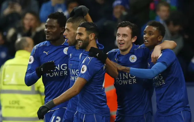 Leicester City celebrate