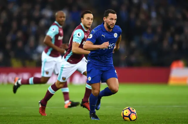 Danny Drinkwater rus with the ball