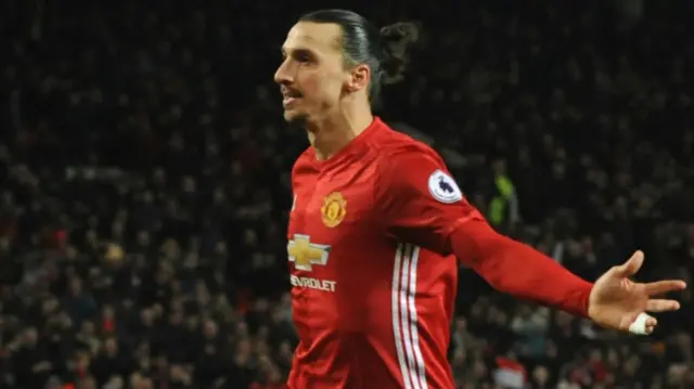 Zlatan Ibrahimovic of Manchester United