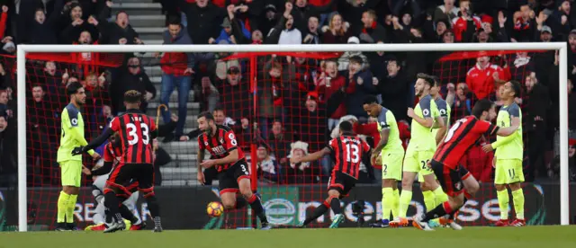 Steve Cook celebrates scoring