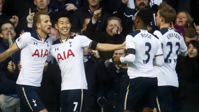 Tottenham celebrate