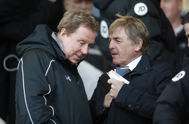 Former Liverpool manager Kenny Dalglish and former Bournemouth manager Harry Redknapp