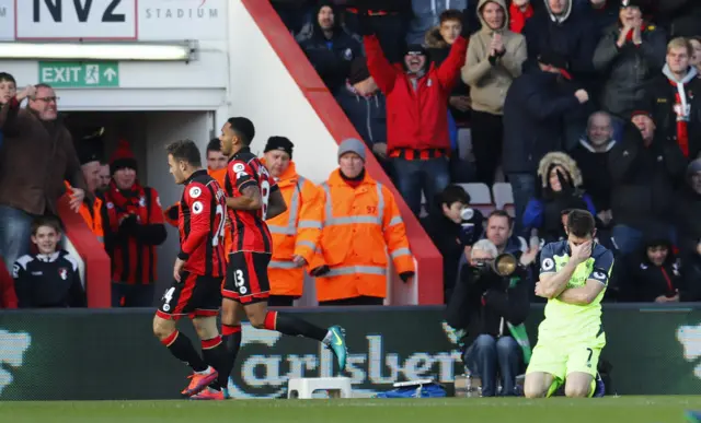 James Milner looks dejected