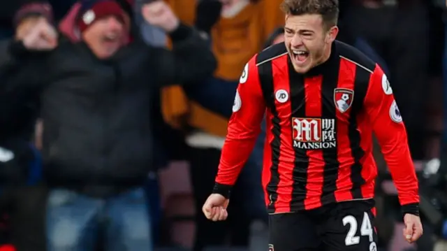 Ryan Fraser celebrates