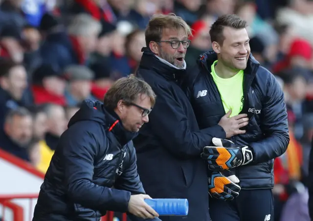 Klopp and Simon Mignolet