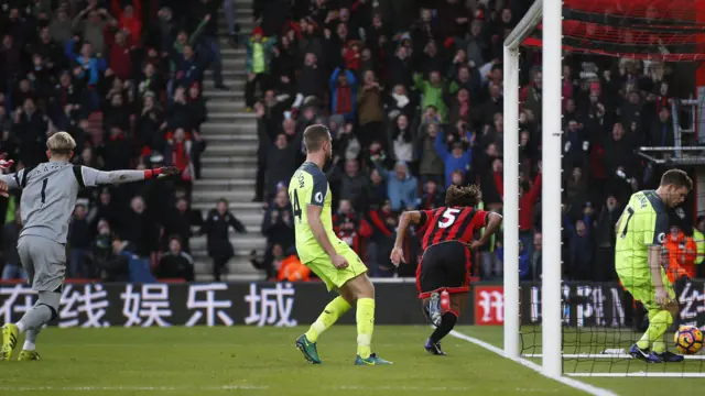 Nathan Ake celebrates