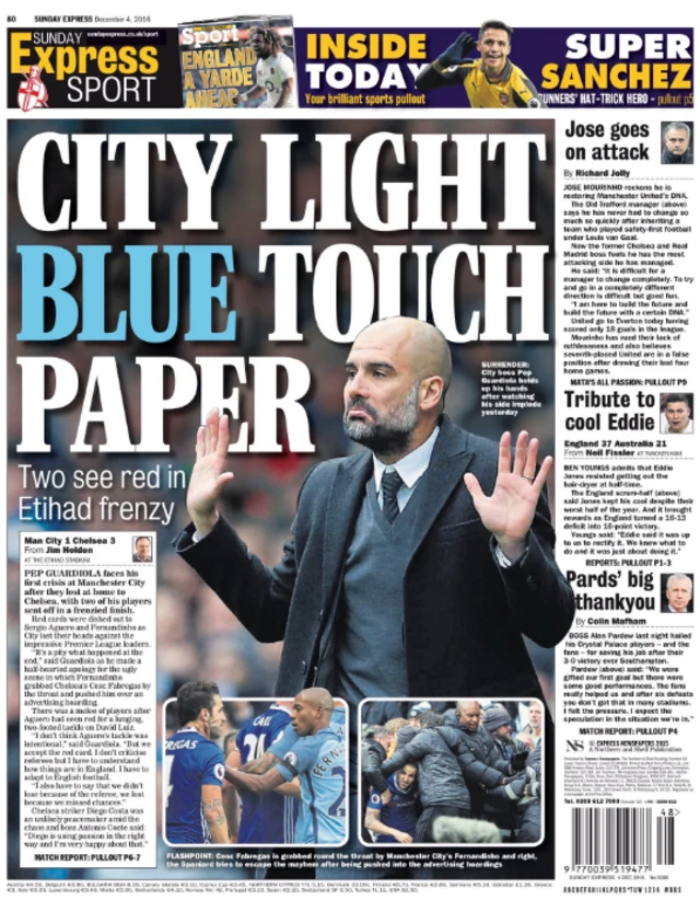 Sunday Express back page